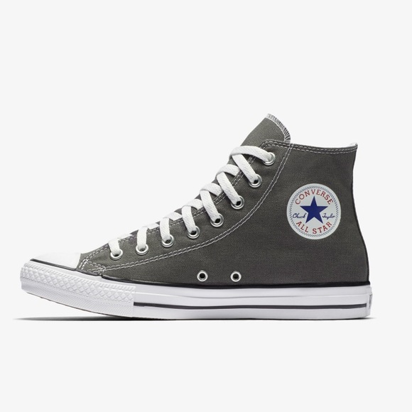 grey and black converse high tops